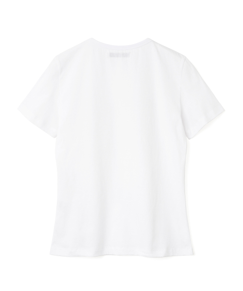 MILLO WOMEN（ミロウーマン）の「パールリボンTシャツ [ピュアホワイト]（Tシャツ/カットソー・レディース・その他・FREE）」の3枚目の写真