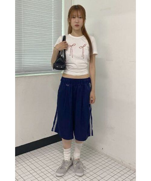 MILLO WOMEN（ミロウーマン）の「パールリボンTシャツ [ピュアホワイト]（Tシャツ/カットソー・レディース・その他・FREE）」の8枚目の写真