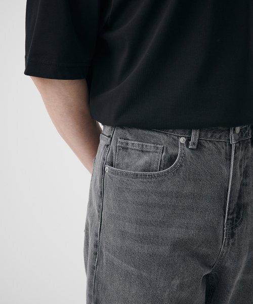 MUSINSA STANDARD（ムシンサスタンダード）の「CALIK レギュラーフィットデニムパンツ [グレー]（デニムパンツ・メンズ・その他・32/30/26/27/28/29/33）」の4枚目の写真