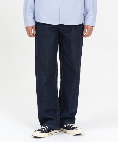 TOFFEE(トフィー)の「モアワイドデニムパンツ (RAW INDIGO)(デニムパンツ・メンズ・その他・SMALL/MEDIUM/LARGE/X-LARGE)」の1枚目の写真