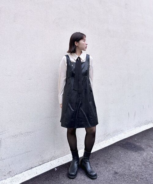 ZEROSTREET（ゼロストリート）の「ルナレザー ワンピース / ブラック（ワンピース・レディース・ブラック・SMALL/MEDIUM）」の4枚目の写真