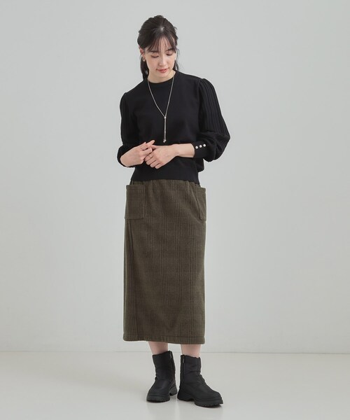 SHOO・LA・RUE(シューラルー)の「あったかキルティングブーツ(ブーツ・レディース・グレー/ブラック・35/45)」の12枚目の写真