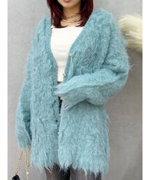 EVRIS | ビジューシャギーニットカーディガン(カーディガン/ボレロ)