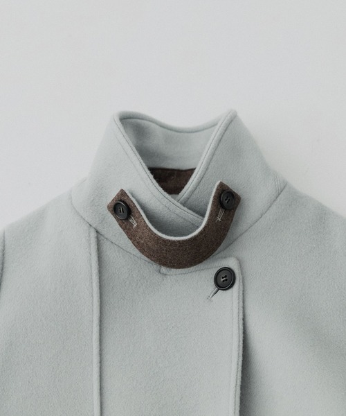 【ほぼ新品】アシメオーバーヨークコート【SUPER140×ファインメリノ】 SUPER140アシメオーバーヨークコート(1 IVORY): : ウィメンズ｜PUBLIC