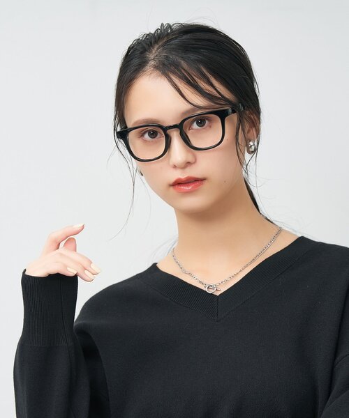Zoff(ゾフ)の「ウェリントン型 メガネ|軽量 眼鏡 伊達めがね 度付き(レンズ交換券付) 度あり ユニセックス|Zoff|CLASSIC(メガネ・メンズ・ブラック/レッド/ブラウン系9/グレー・FREE)」の1枚目の写真