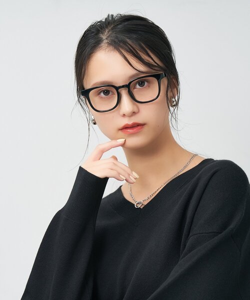 Zoff(ゾフ)の「ウェリントン型 メガネ|軽量 眼鏡 伊達めがね 度付き(レンズ交換券付) 度あり ユニセックス|Zoff|CLASSIC(メガネ・メンズ・ブラック/レッド/ブラウン系9/グレー・FREE)」の15枚目の写真