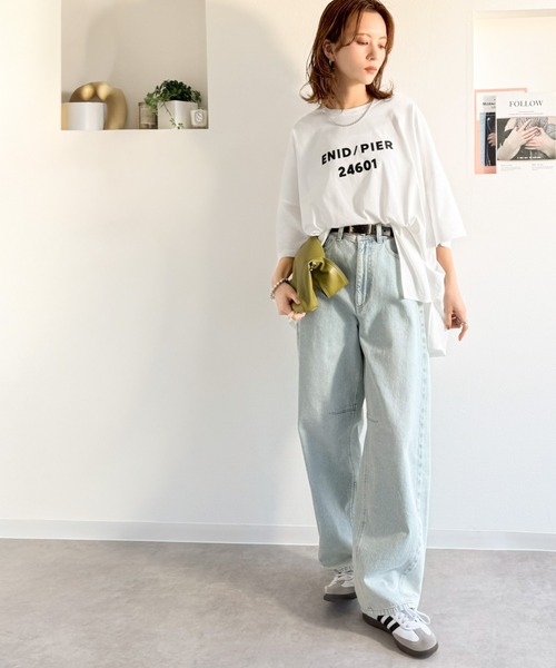 Java(ジャバ)の「【接触冷感・吸水速乾機能付き】《JaVaジャバコラボ》シンプルな大人の上品カジュアルを楽しむ!機能性シンプル英字BIGTEE(Tシャツ/カットソー・レディース・ブラック/オートミール/チャコール/オフホワイト/ブラウン・X-LARGE/SMALL/MEDIUM/LARGE)」の17枚目の写真