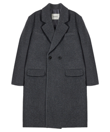 NODU（ノードユー）の「ウールブレンドダブルコート [グレー]（チェスターコート）」