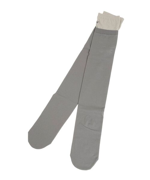 EMODA（エモダ）の「レイヤードシアーニーハイソックス（ソックス/靴下・レディース・ブラック/グレー・FREE）」の14枚目の写真