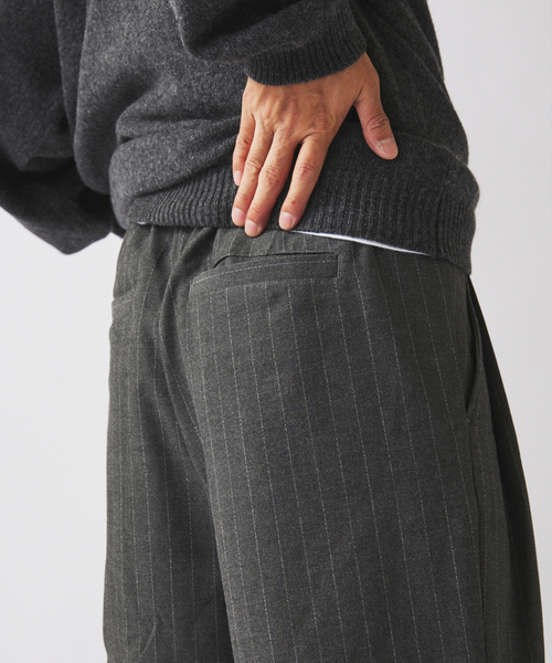 ヒールカット ルーズ ストライプ スラックス（スラックス）｜JOURNAL