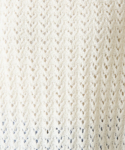 COLLAGE GALLARDAGALANTE(コラージュガリャルダガランテ)の「レースステッチニット(ニット/セーター・レディース・オフホワイト/イエロー・FREE)」の19枚目の写真