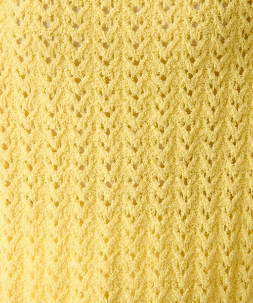 COLLAGE GALLARDAGALANTE(コラージュガリャルダガランテ)の「レースステッチニット(ニット/セーター・レディース・オフホワイト/イエロー・FREE)」の20枚目の写真