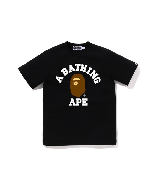 A BATHING APE（アベイシングエイプ）の「COLLEGE TEE（Tシャツ/カットソー・キッズ・ブラック/ネイビー/ベージュ/ホワイト・150/160）」の4枚目の写真