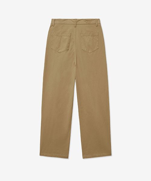LADY VOLUME（レディーボリューム）の「[ALL-SEASON] PINTUCK COTTON STRAIGHT PANTS_BROWN（その他パンツ・レディース・その他・MEDIUM/SMALL）」の3枚目の写真