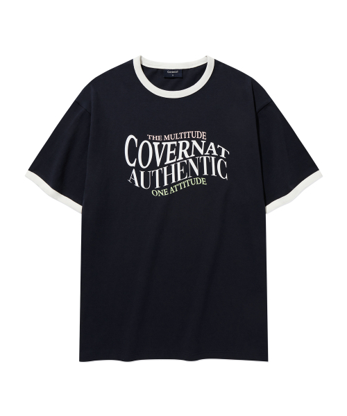 COVERNAT(カバーナット)の「タイポグラフィックリンガーTシャツダークネイビー(Tシャツ/カットソー・レディース・その他・SMALL/MEDIUM/LARGE/X-LARGE)」の15枚目の写真