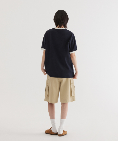 COVERNAT(カバーナット)の「タイポグラフィックリンガーTシャツダークネイビー(Tシャツ/カットソー・レディース・その他・SMALL/MEDIUM/LARGE/X-LARGE)」の6枚目の写真