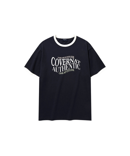 COVERNAT(カバーナット)の「タイポグラフィックリンガーTシャツダークネイビー(Tシャツ/カットソー・レディース・その他・SMALL/MEDIUM/LARGE/X-LARGE)」の7枚目の写真