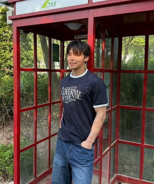 COVERNAT(カバーナット)の「タイポグラフィックリンガーTシャツダークネイビー(Tシャツ/カットソー・レディース・その他・SMALL/MEDIUM/LARGE/X-LARGE)」の9枚目の写真