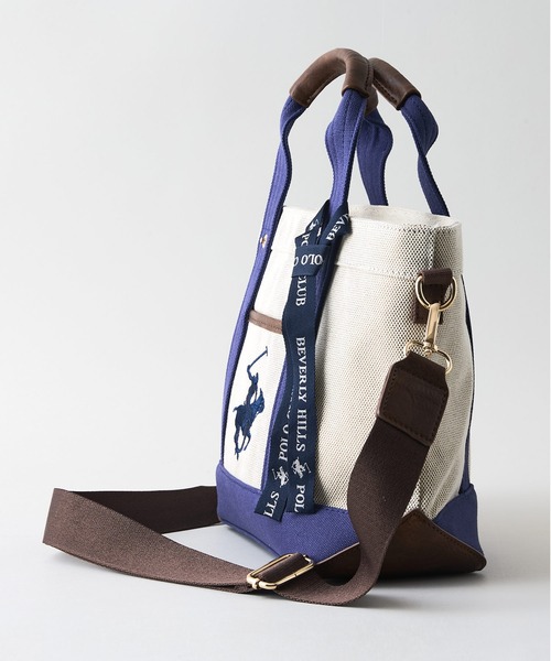 BEVERLY HILLS POLO CLUB(ビバリーヒルズポロクラブ)の「【BEVERLY HILLS POLO CLUB/ビバリーヒルズポロクラブ】【表情豊かなエルガリー素材】ミニトートバッグ 2WAYショルダー ニュアンスカラー(トートバッグ・レディース・ブラック/ピンク/ブラウン/ネイビー・FREE)」の10枚目の写真