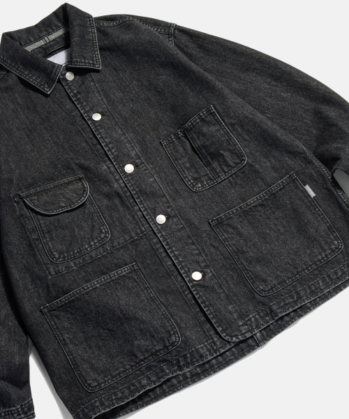 ESPIONAGE(エスピオナジ)の「50s American Denim Coverall Washed Black(デニムジャケット・レディース・その他・MEDIUM/LARGE/X-LARGE)」の6枚目の写真