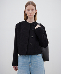 LEVAR（レバー）の「Classic Tweed Wool Jacket - Black（その他アウター）」