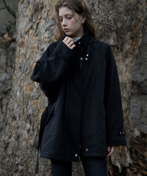 DEHEVE（デヘヴェ）の「Fur Lined Suede Jacket [Black]（ムートンコート・レディース・その他・FREE）」の3枚目の写真