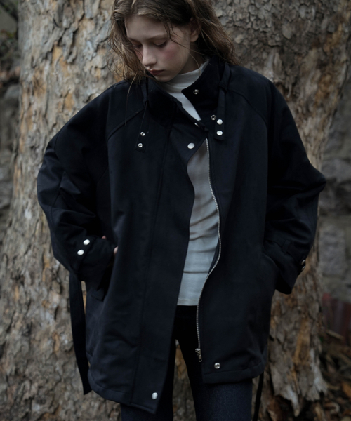 DEHEVE（デヘヴェ）の「Fur Lined Suede Jacket [Black]（ムートンコート・レディース・その他・FREE）」の4枚目の写真