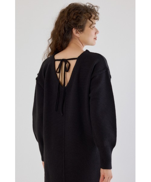 RODEO CROWNS WIDE BOWL（ロデオクラウンズワイドボウル）の「2WAYニットロングワンピース（ワンピース・レディース・ブラック/アイボリー/杢グレー・FREE）」の8枚目の写真