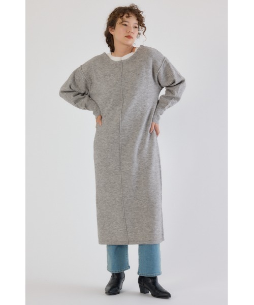 RODEO CROWNS WIDE BOWL（ロデオクラウンズワイドボウル）の「2WAYニットロングワンピース（ワンピース・レディース・ブラック/アイボリー/杢グレー・FREE）」の13枚目の写真