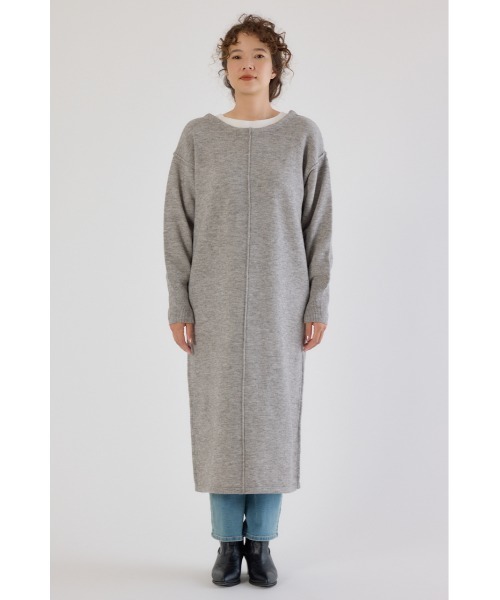 RODEO CROWNS WIDE BOWL（ロデオクラウンズワイドボウル）の「2WAYニットロングワンピース（ワンピース・レディース・ブラック/アイボリー/杢グレー・FREE）」の17枚目の写真