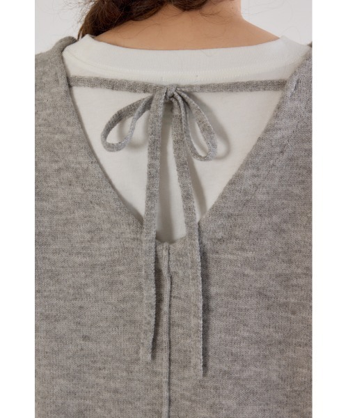 RODEO CROWNS WIDE BOWL（ロデオクラウンズワイドボウル）の「2WAYニットロングワンピース（ワンピース・レディース・ブラック/アイボリー/杢グレー・FREE）」の21枚目の写真