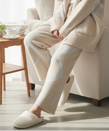 Muscat（マスカット）の「【セットアップ可！】アートラインふわもちニットパンツ（ルームウェア/パジャマ）」