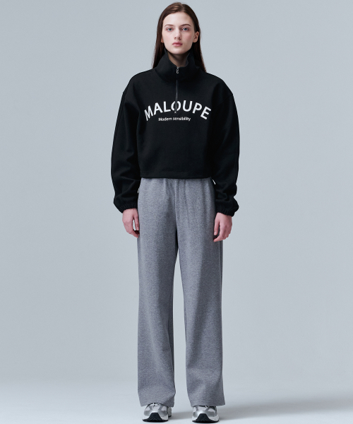 MALOUPE（マロップ）の「5302 アノラッククロップスウェットシャツ (ブラック)（Tシャツ/カットソー・レディース・その他・FREE）」の2枚目の写真