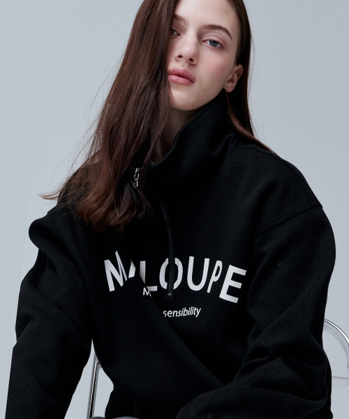 MALOUPE（マロップ）の「5302 アノラッククロップスウェットシャツ (ブラック)（Tシャツ/カットソー・レディース・その他・FREE）」の3枚目の写真