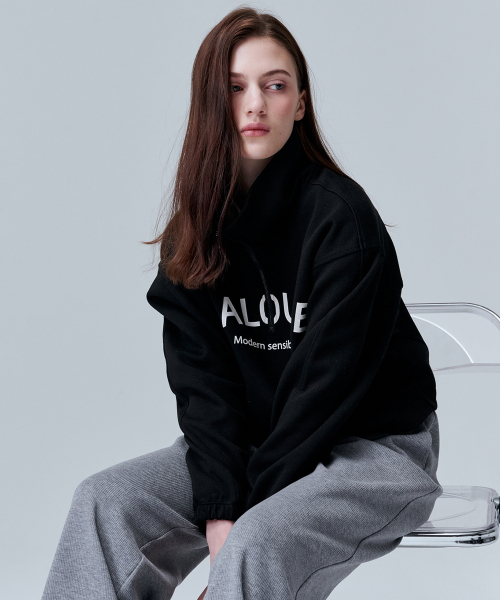 MALOUPE（マロップ）の「5302 アノラッククロップスウェットシャツ (ブラック)（Tシャツ/カットソー・レディース・その他・FREE）」の4枚目の写真