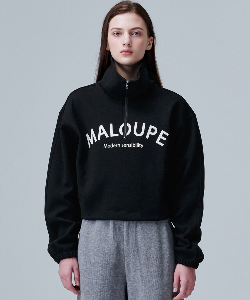 MALOUPE（マロップ）の「5302 アノラッククロップスウェットシャツ (ブラック)（Tシャツ/カットソー・レディース・その他・FREE）」の5枚目の写真