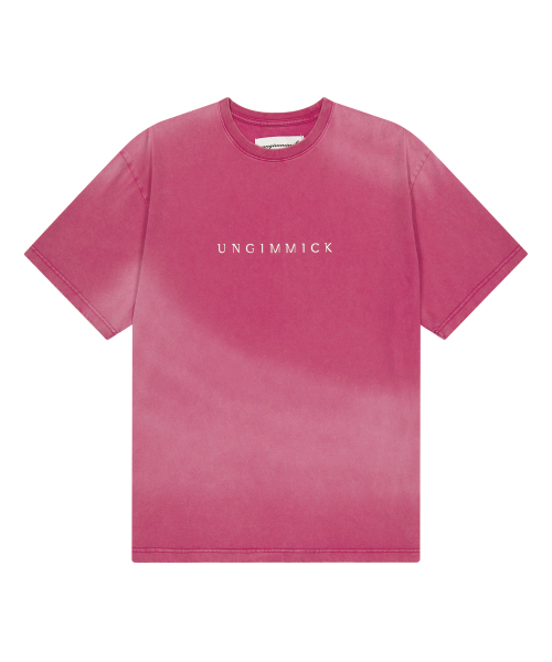 UNGIMMICK(アンジミック)の「SPRAY WASHED LOGO T-SHIRT (PINK)(Tシャツ/カットソー・メンズ・その他・MEDIUM/LARGE)」の1枚目の写真
