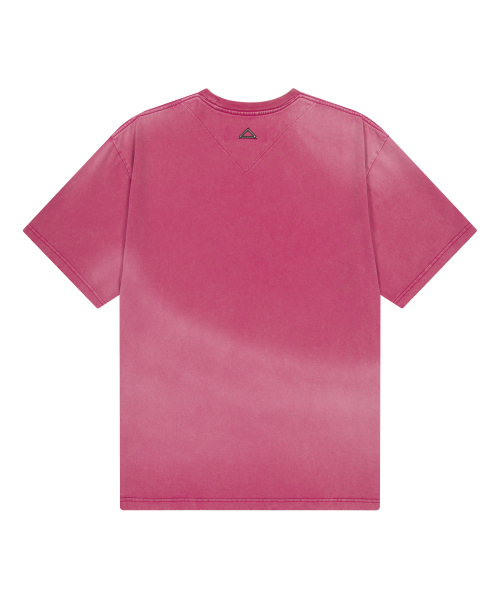 UNGIMMICK(アンジミック)の「SPRAY WASHED LOGO T-SHIRT (PINK)(Tシャツ/カットソー・メンズ・その他・MEDIUM/LARGE)」の2枚目の写真