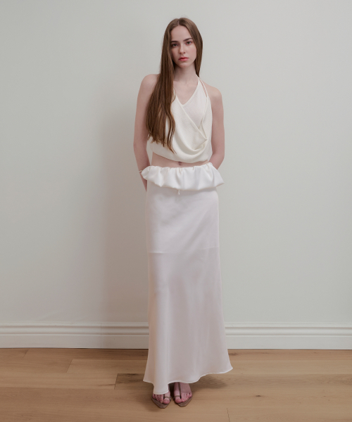 AOPT(アオプト)の「BALLOON DETAIL SATIN SKIRT - WHITE(スカート・レディース・その他・MEDIUM/SMALL)」の6枚目の写真