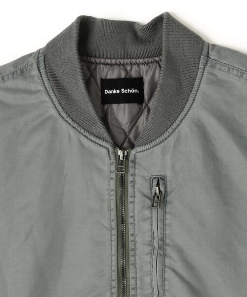 DANKE SCHON(ダンケシェーン)の「【WEB&DEPOT限定】DankeSchon/ダンケシェーン/NYLON MA-1(MA-1・メンズ・ブラック/オリーブ系・L/M/XL)」の8枚目の写真
