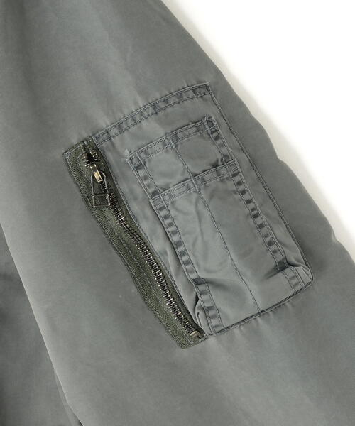 DANKE SCHON(ダンケシェーン)の「【WEB&DEPOT限定】DankeSchon/ダンケシェーン/NYLON MA-1(MA-1・メンズ・ブラック/オリーブ系・L/M/XL)」の10枚目の写真