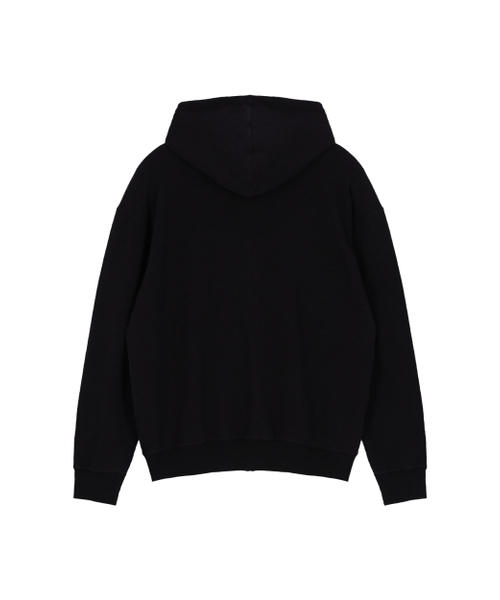 AFTERMATH(アフターマス)の「WAFFLE ZIP HOODIE (BLACK)(パーカー・レディース・ブラック・MEDIUM/LARGE/X-LARGE)」の2枚目の写真