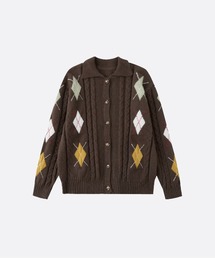 U:UME（ユーム）の「Argyle Jeresy Cardigan（カーディガン/ボレロ）」