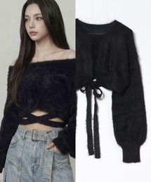 DURAS | ロングテープマルチシャギーニット(カーディガン/ボレロ)