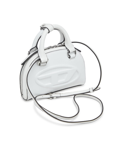 DIESEL(ディーゼル)の「ウィメンズ クロスボディバッグ XS 1DR DOME CROSSBODY XS(ショルダーバッグ・レディース・ブラック/ホワイト・UNI)」の3枚目の写真