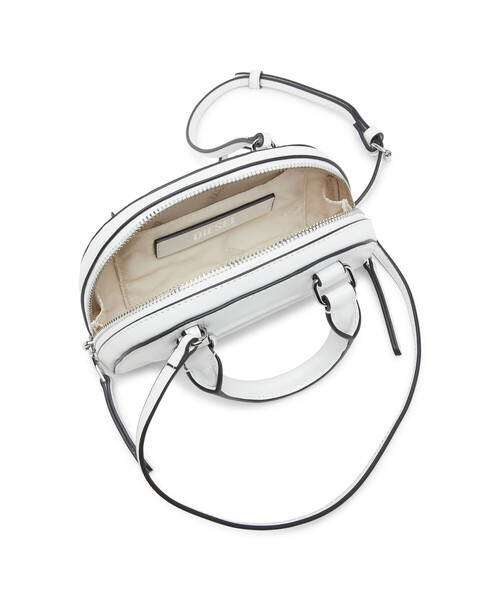 DIESEL(ディーゼル)の「ウィメンズ クロスボディバッグ XS 1DR DOME CROSSBODY XS(ショルダーバッグ・レディース・ブラック/ホワイト・UNI)」の9枚目の写真