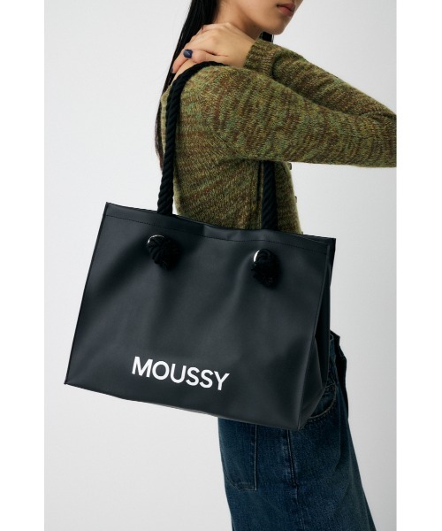 MOUSSY（マウジー）の「MOUSSY SOUVENIR F/LEATHER バッグ（トートバッグ・レディース・ブラック・FREE）」の2枚目の写真