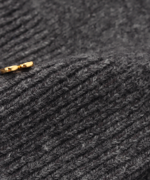 GANNI（ガニー）の「GANNI / ガニー Wool Yak Mix High Socks（ソックス/靴下・レディース・チャコールグレー・FREE）」の3枚目の写真