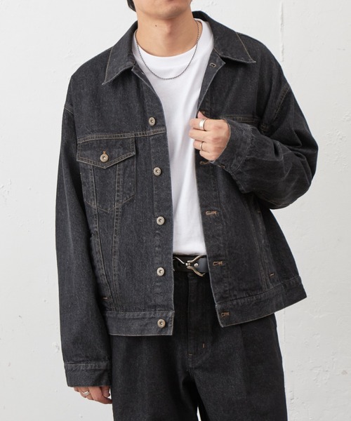 COLONY 2139(コロニートゥーワンスリーナイン)の「ナチュラルスラブデニムジャケット(デニムジャケット・メンズ・インディゴブルー/ブラック・MEDIUM/LARGE)」の3枚目の写真