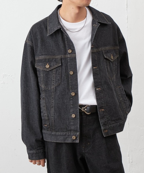 COLONY 2139(コロニートゥーワンスリーナイン)の「ナチュラルスラブデニムジャケット(デニムジャケット・メンズ・インディゴブルー/ブラック・MEDIUM/LARGE)」の6枚目の写真